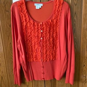 New Appraisal Women’s Summer Top-Blouse Size 2X Flat Knits Style Long Sleeves
